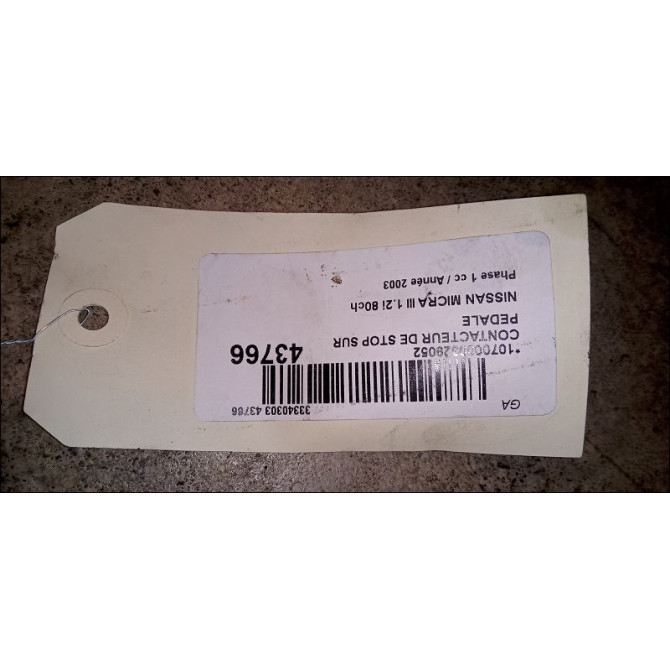 occasion NISSAN MICRA III Phase 1 01-2003->07-2005 1.2i 80ch 2