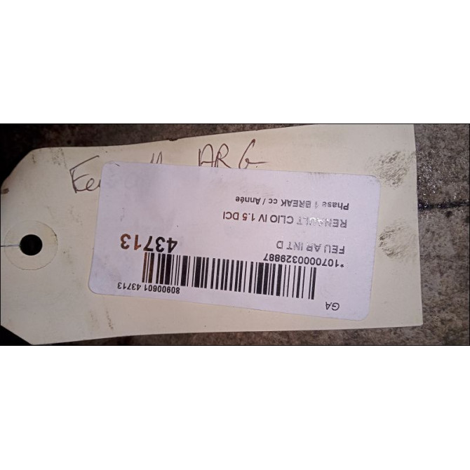 Feu arrière intérieur droit occasion RENAULT CLIO IV Phase 1 04-1995->04-1999 1.5 DCI 90ch 3