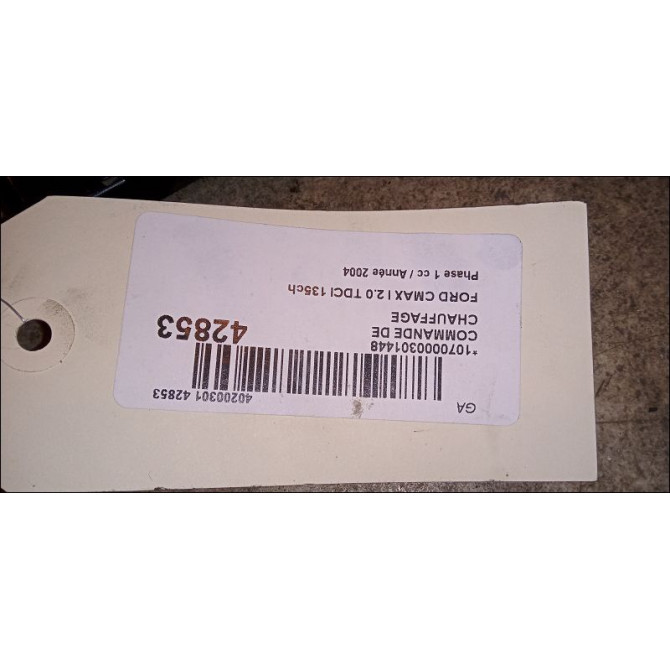Commande de chauffage occasion FORD CMAX I Phase 1 09-2003->03-2007 2.0 TDCI 135ch 4