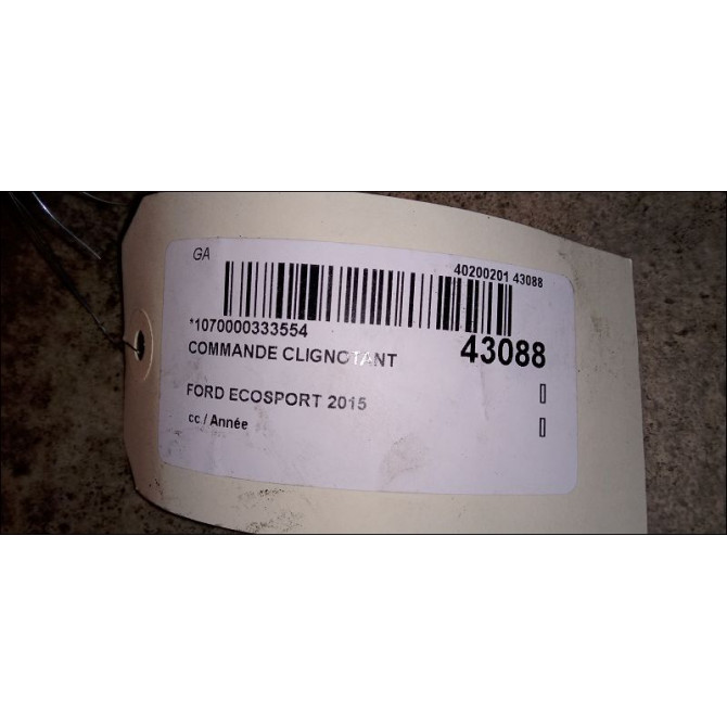 Commande clignotant occasion FORD ECOSPORT 4