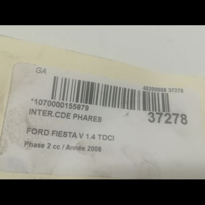 Interrupteur commande de phares occasion FORD FIESTA V Phase 2 10-2005->10-2008 1.4 TDCI 1379849 3