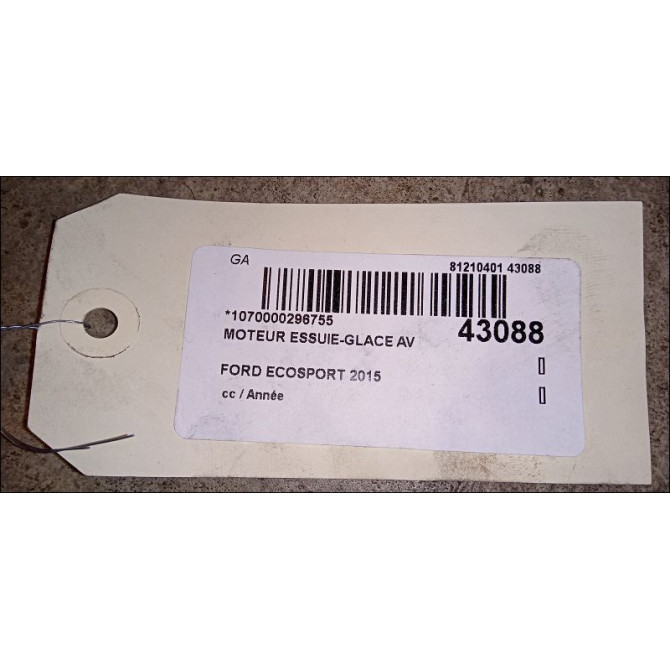 Moteur essuie-glace avant occasion FORD ECOSPORT 3