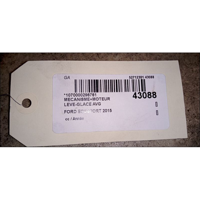 Mecanisme+moteur leve-glace avg occasion FORD ECOSPORT 3