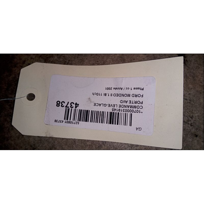 Commande lève-glace porte avant droite occasion FORD MONDEO II Phase 1 09-2000->06-2007 1.8i 110ch 3