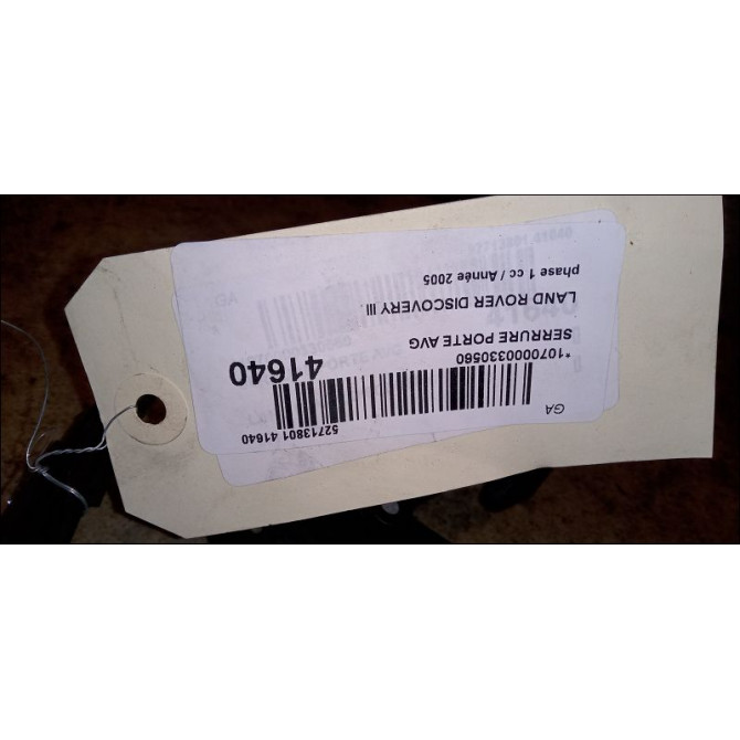 Serrure porte avg occasion LAND ROVER DISCOVERY III Phase 1 04-1995->04-1999 2.7 TD 190ch 6