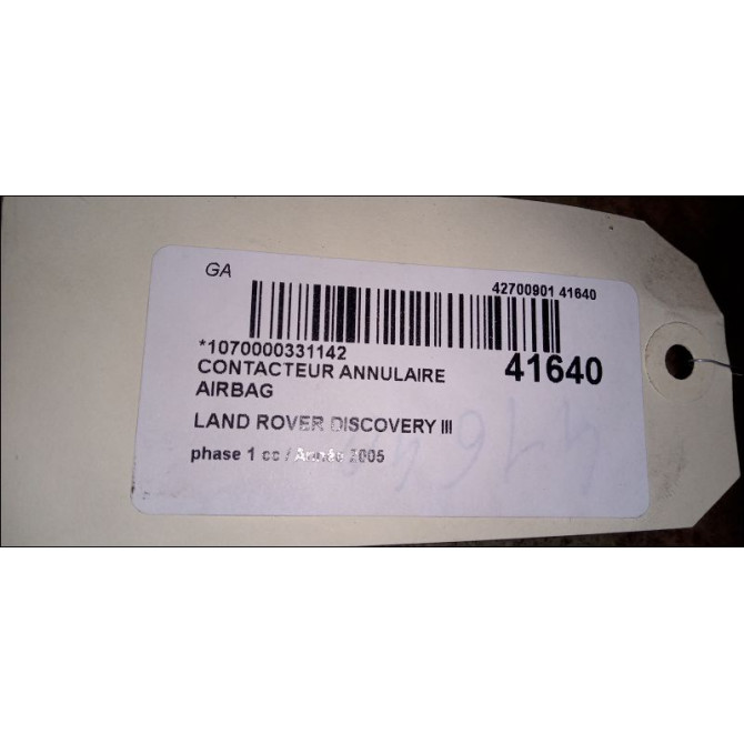 occasion LAND ROVER DISCOVERY III Phase 1 04-1995->04-1999 2.7 TD 190ch 4