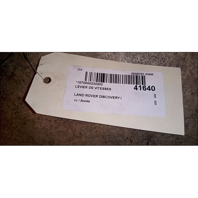 Levier de vitesses occasion LAND ROVER DISCOVERY III Phase 1 04-1995->04-1999 2.7 TD 190ch 8