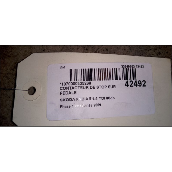 occasion SKODA FABIA II Phase 1 05-2007->03-2010 1.4 TDI 80ch 2