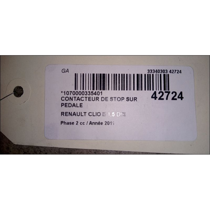 occasion RENAULT CLIO III Phase 2 03-2009->12-2014 1.5 DCI 75ch 2