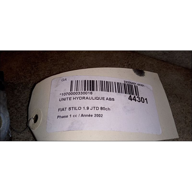 Unité hydraulique ABS occasion FIAT STILO Phase 1 10-2001->09-2007 1.9 JTD 80ch 71741511 4