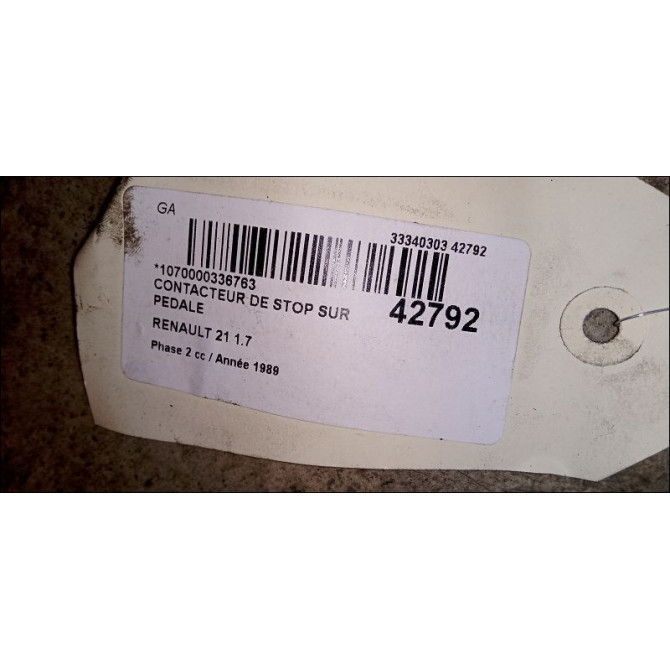 occasion RENAULT 21 Phase 2 07-1989->09-1994 1.7 2