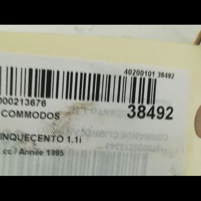 Bloc commodos occasion FIAT CINQUECENTO Phase 1 07-1992->09-1998 1.1i 54ch 181739980 4