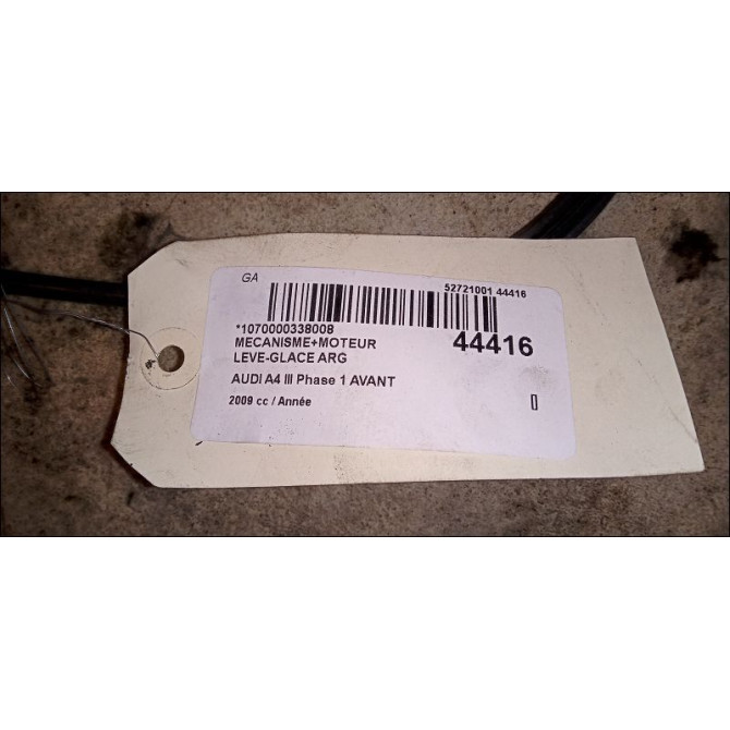 Mecanisme+moteur leve-glace arg occasion AUDI A4 III Phase 1 AVANT 05-2008->10-2011 3