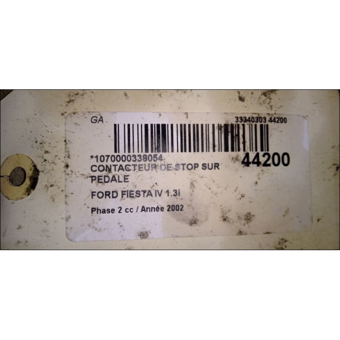 occasion FORD FIESTA IV Phase 2 09-1999->09-2002 1.3i 6089985 2