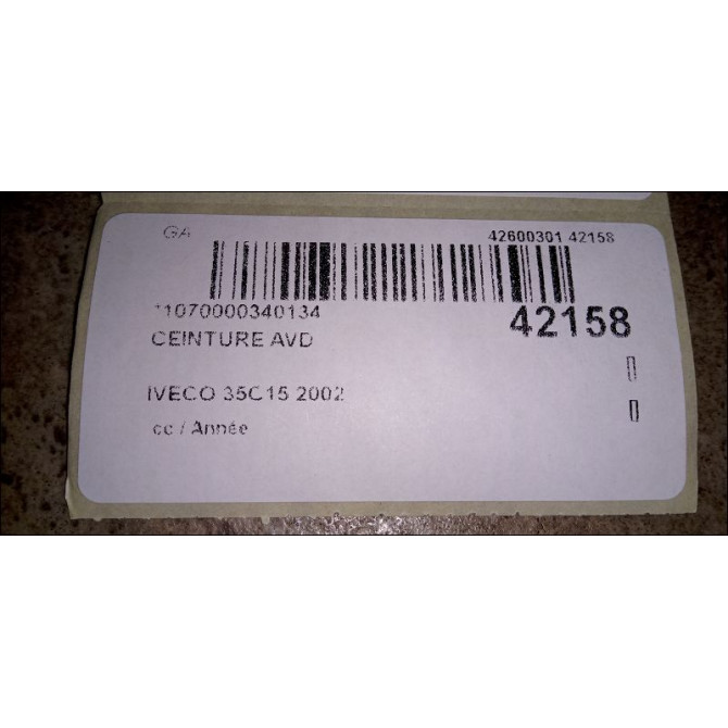 Ceinture avant droite occasion 2