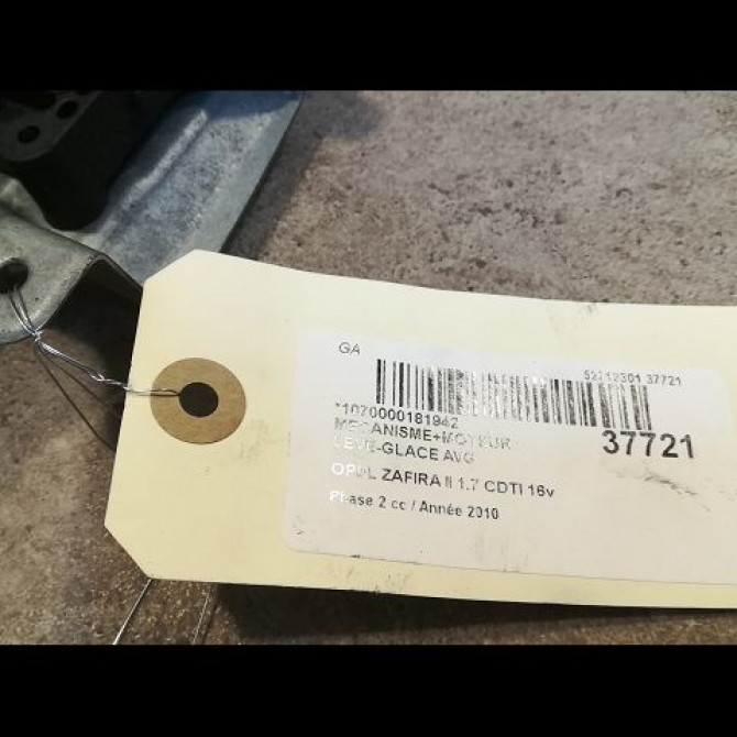 Mecanisme+moteur leve-glace avg occasion OPEL ZAFIRA II Phase 2 01-2008->12-2014 1.7 CDTI 16v 110ch 93184842 3