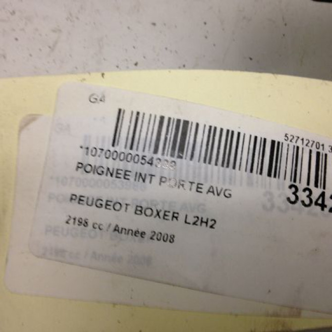 Poignee int porte avg occasion PEUGEOT BOXER III Phase 1 06-2006->... 2.2 HDI 110ch 911761 3