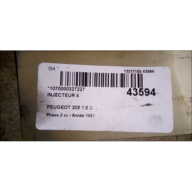 occasion PEUGEOT 205 205 Phase 2 1987-07-01->1998-12-31 1.8 D 2