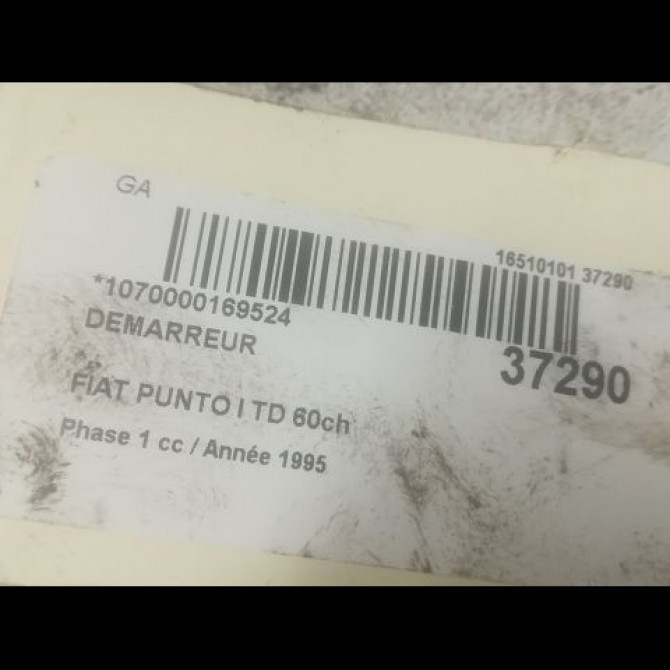 Démarreur occasion FIAT PUNTO I Phase 1 11-1993->10-1999 TD 60ch 46430721 3