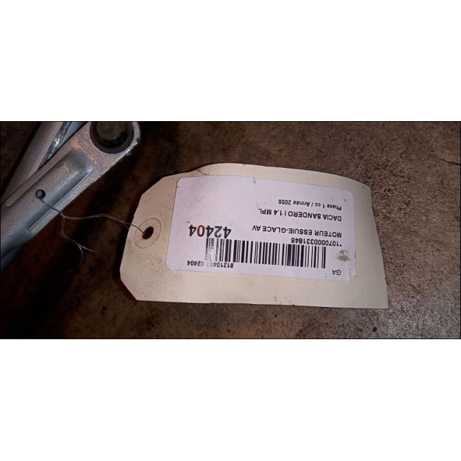 Moteur essuie-glace avant occasion DACIA SANDERO I Phase 1 06-2008->10-2012 1.4 MPI 75ch 8200619512 3
