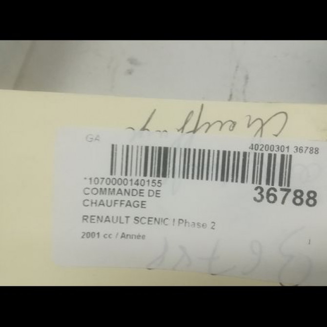 Commande de chauffage occasion RENAULT SCENIC I Phase 2 08-1999->06-2003 3