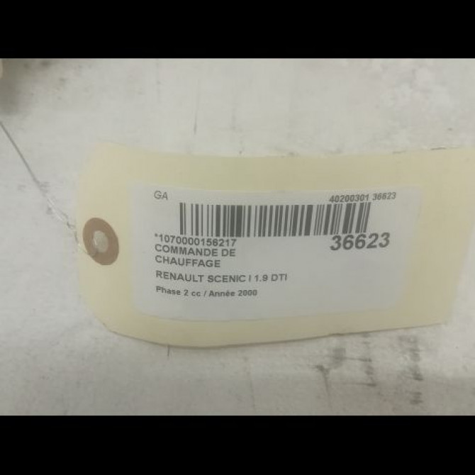 Commande de chauffage occasion RENAULT SCENIC I Phase 2 08-1999->06-2003 1.9 DTI 100ch 3