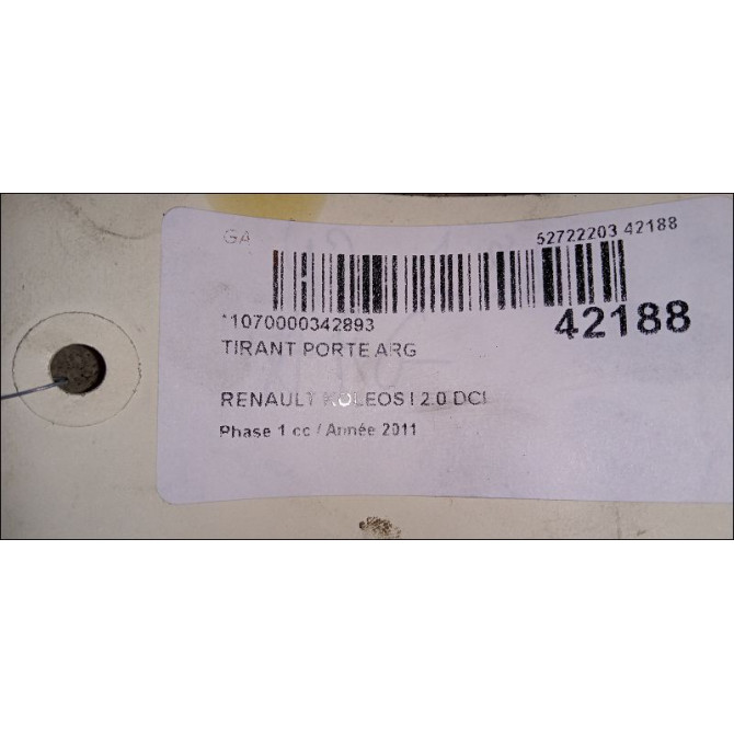 occasion RENAULT KOLEOS I Phase 1 06-2008->12-2011 2.0 DCI 16v 150ch 3