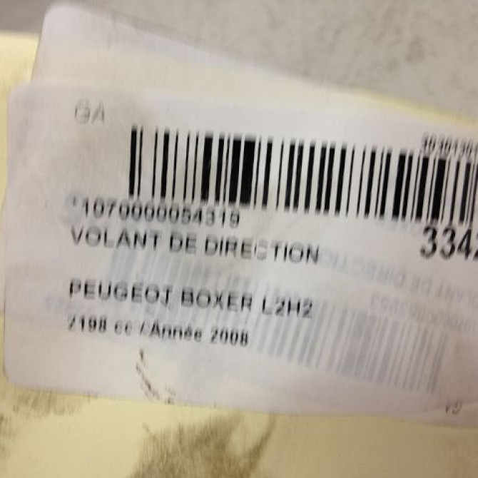 Volant de direction occasion PEUGEOT BOXER III Phase 1 06-2006->... 2.2 HDI 110ch 4