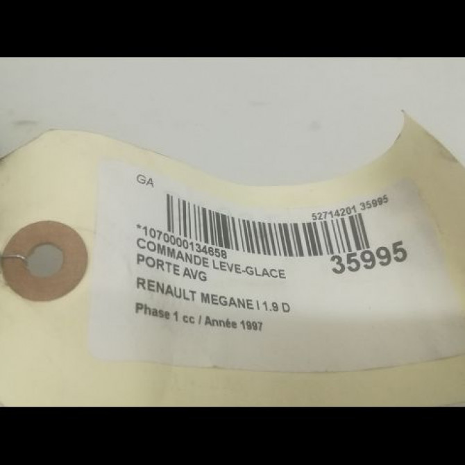 Commande lève-glace porte avant gauche occasion RENAULT MEGANE I Phase 1 11-1995->03-1999 1.9 D 7700432963 3