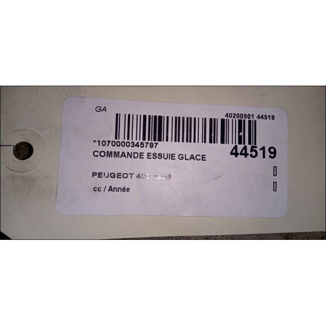 Commande essuie glace occasion PEUGEOT 406 3