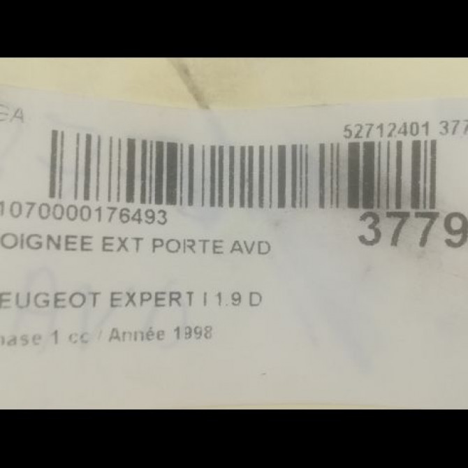 Poignee ext porte avd occasion PEUGEOT EXPERT I Phase 1 10-1995->12-2003 1.9 D 9101G0 3