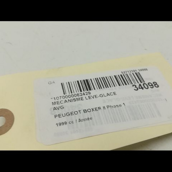 Mécanisme lève-glace avant gauche occasion PEUGEOT BOXER I Phase 1 07-1994->02-2002 9221F3 3