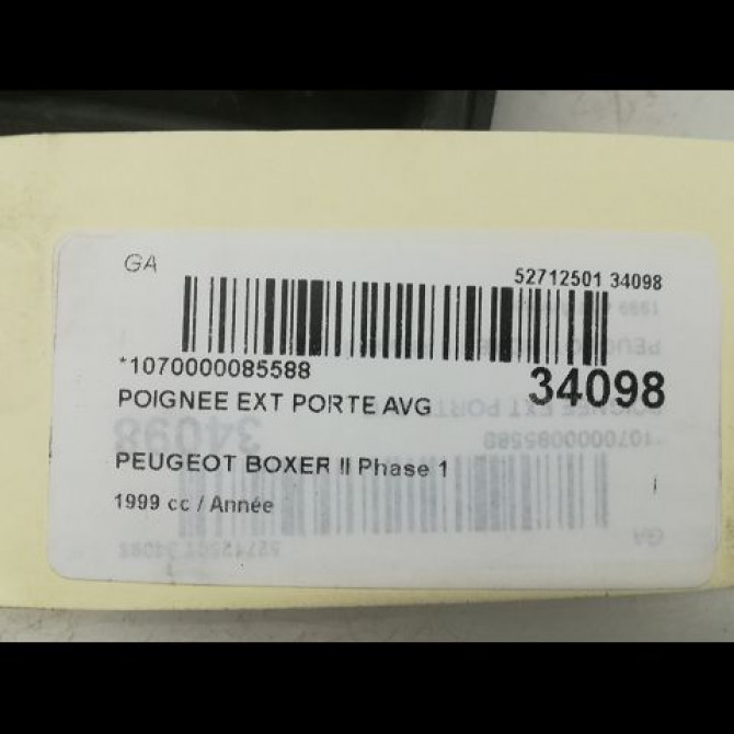 Poignee ext porte avg occasion PEUGEOT BOXER I Phase 1 07-1994->02-2002 9101E4 3