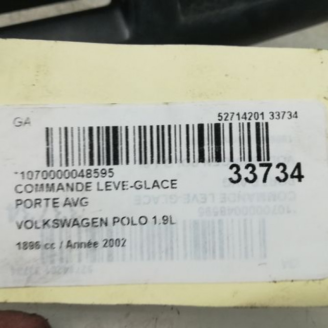Commande lève-glace porte avant gauche occasion VOLKSWAGEN POLO IV Phase 1 01-2002->05-2005 1.9 SDI 5