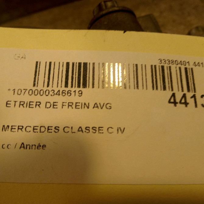 Etrier de frein avant gauche occasion MERCEDES CLASSE C IV 114219598 3