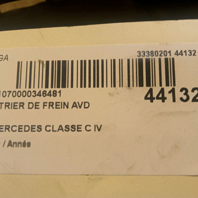 Etrier de frein avant droit occasion MERCEDES CLASSE C IV 114219698 4