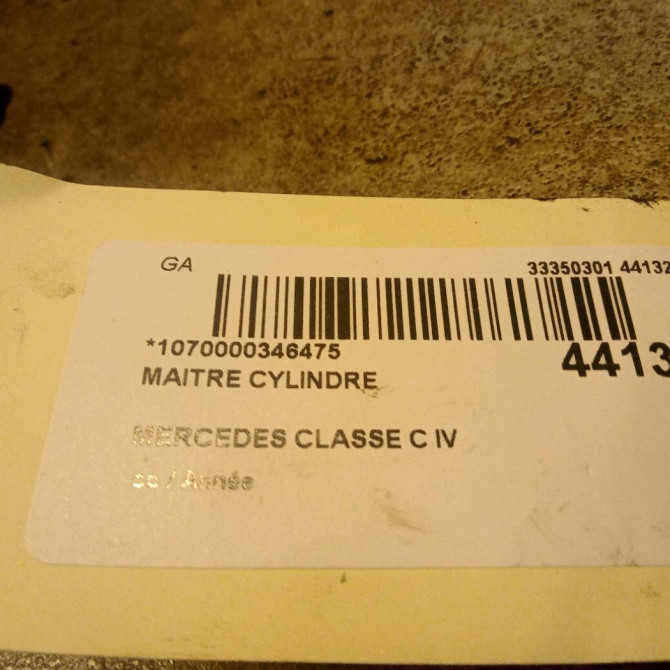 Maitre cylindre occasion MERCEDES CLASSE C IV 2134300000 5