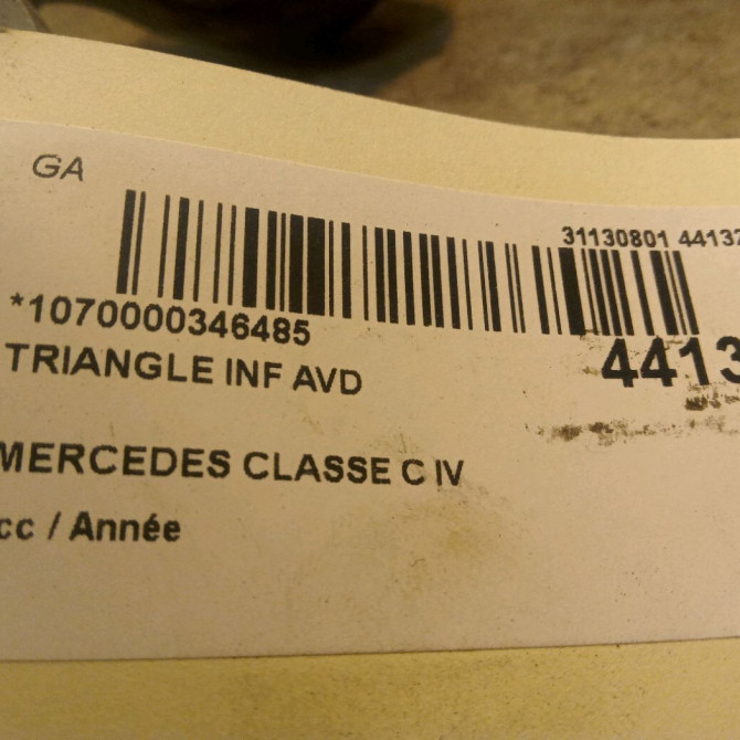 Triangle inf avd occasion MERCEDES CLASSE C IV 2053306610 2