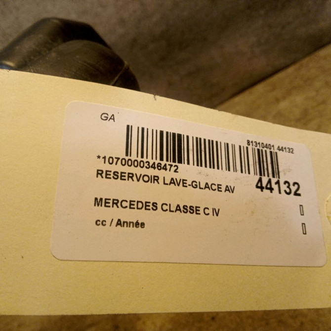 Reservoir lave-glace avant occasion MERCEDES CLASSE C IV 2058690220 3