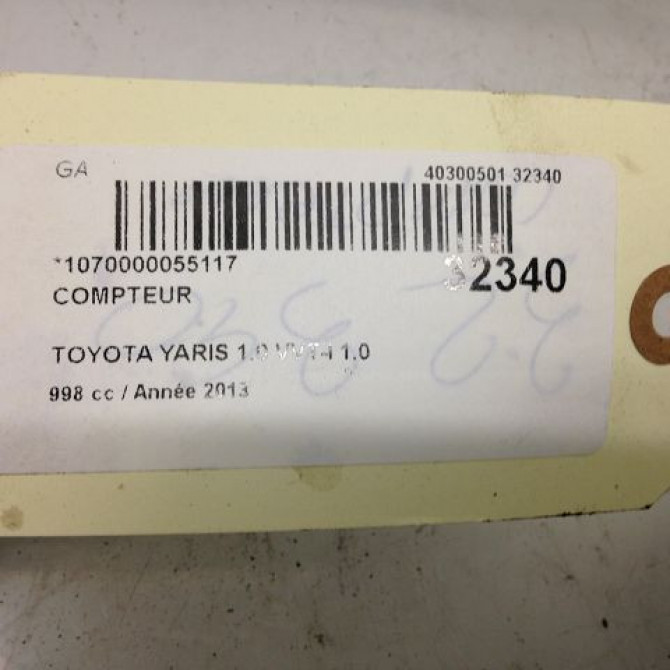 Compteur occasion TOYOTA YARIS III YARIS III Phase 1 2011-03-01->2015-04-30 838000DR50 4
