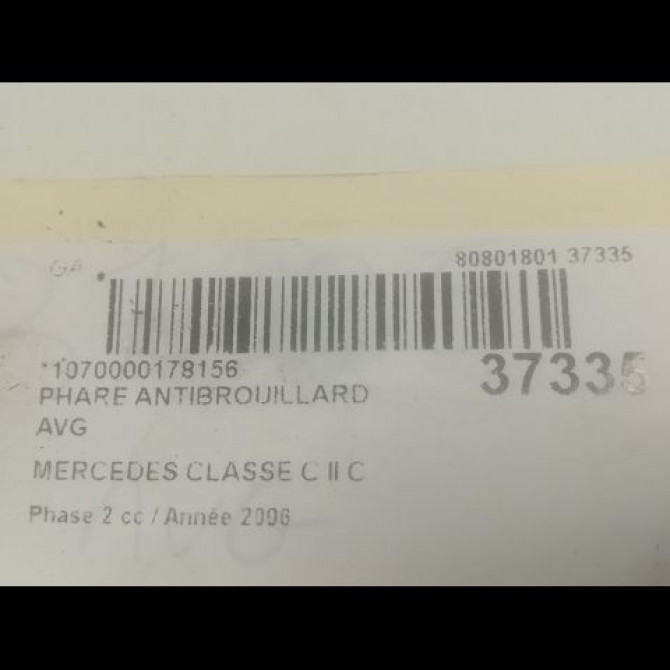 Phare antibrouillard avant gauche occasion MERCEDES CLASSE C II Phase 2 03-2004->06-2007 C 220 CDI 2308200356 3