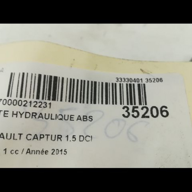 Unité hydraulique ABS occasion RENAULT CAPTUR Phase 1 02-2013->... 1.5 DCI 90ch 476607745R 3