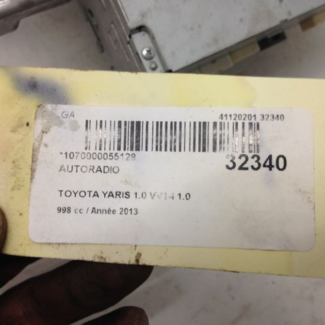 Autoradio occasion TOYOTA YARIS III YARIS III Phase 1 2011-03-01->2015-04-30 861200D640 4