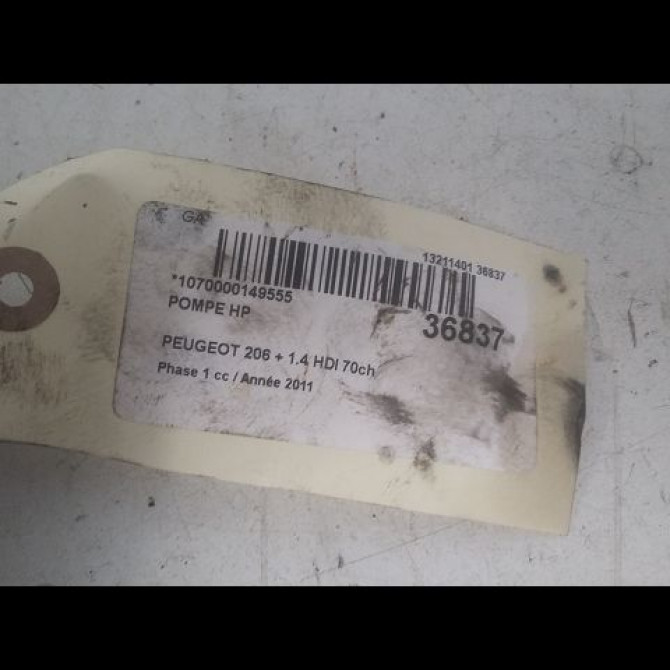 Pompe hp occasion PEUGEOT 206 + Phase 1 03-2009->05-2013 1.4 HDI 70ch 1920RF 3