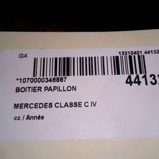 Boitier papillon occasion MERCEDES CLASSE C IV 2701410025 4