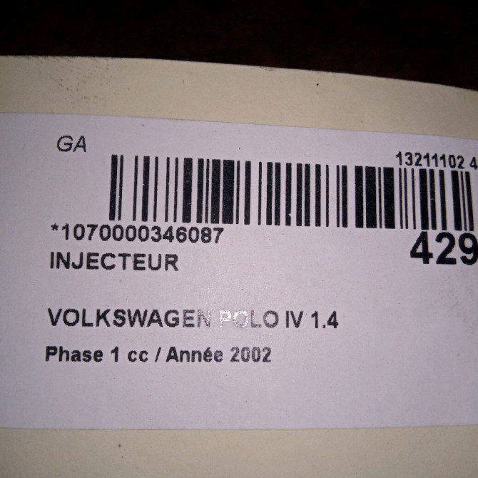 Injecteur occasion VOLKSWAGEN POLO IV Phase 1 01-2002->05-2005 1.4 TDI 75ch 45130073T 3