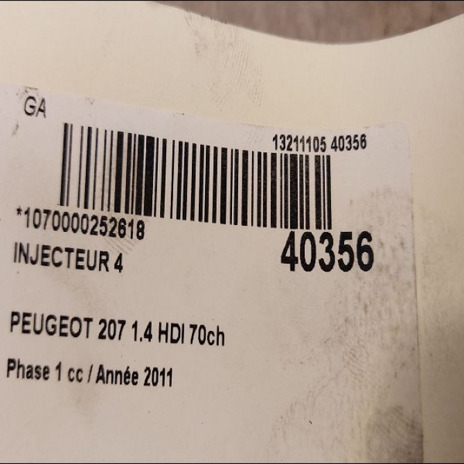 occasion PEUGEOT 207 Phase 1 04-2006->06-2013 1.4 HDI 70ch 1980EJ 3