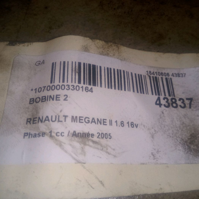 occasion RENAULT MEGANE II Phase 1 09-2003->12-2005 1.6 16v 2