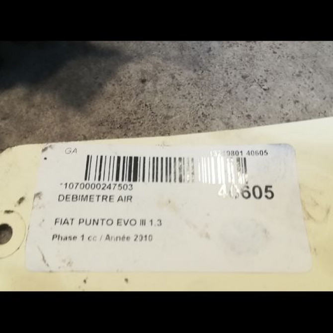Debimetre air occasion FIAT PUNTO EVO III Phase 1 10-2009->12-2013 1.3 MULTIJET 75ch 71789484 3