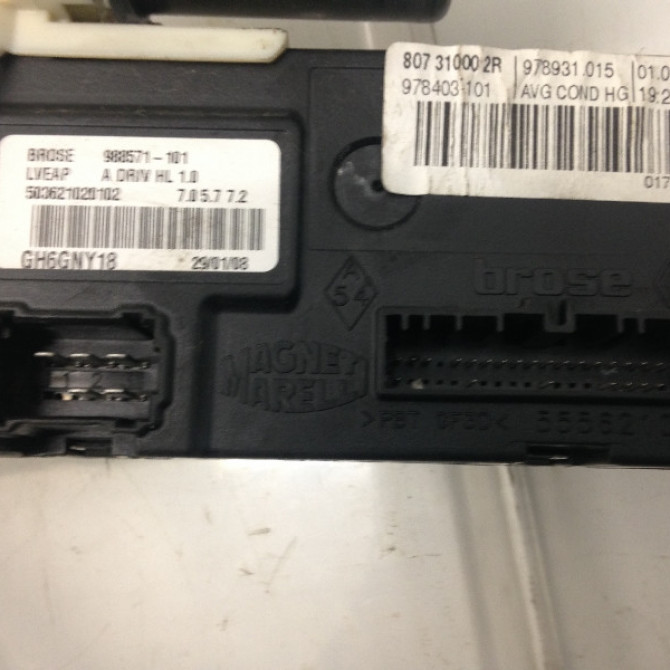 Mecanisme+moteur leve-glace avg occasion RENAULT LAGUNA III Phase 1 ESTATE 10-2007->10-2010 2.0 DCI 130ch 807010002R 5